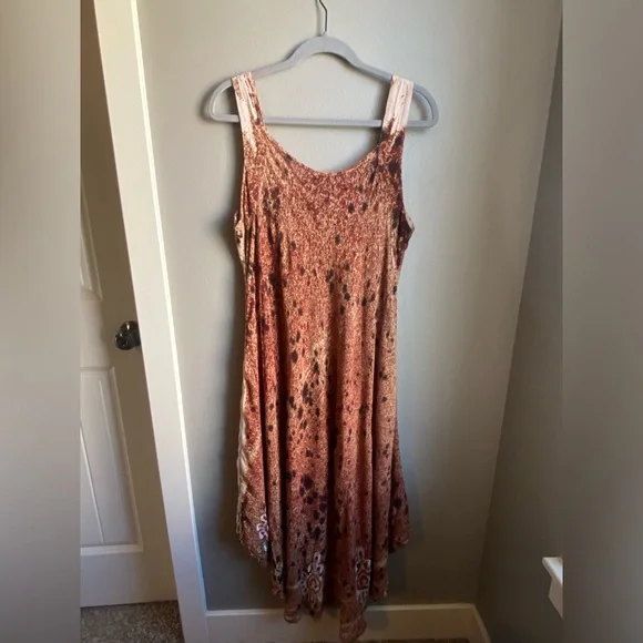 Shoreline 90’s Vintage Boho Tank Maxi Dress, Size XL - Picture 4 of 7